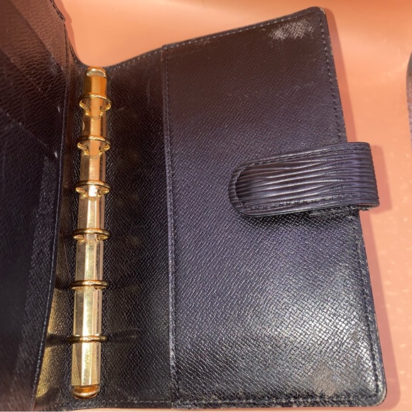 Louis Vuitton Epi Noir PM Agenda Notebook Leather Cover - Picture 5 of 12